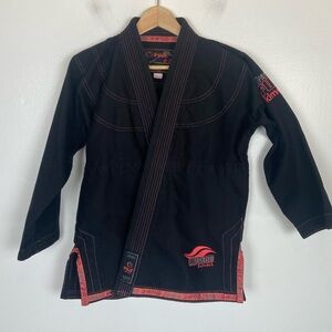 Fuji Suparaito Girl BJJ Gi WC3 Black Pink Martial Art Jacket (No Belt)